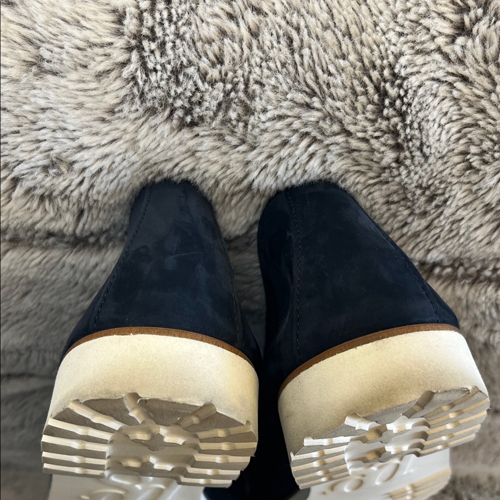 Paul Green Navy Blue Carmela Loafers - Picture 5 of 6